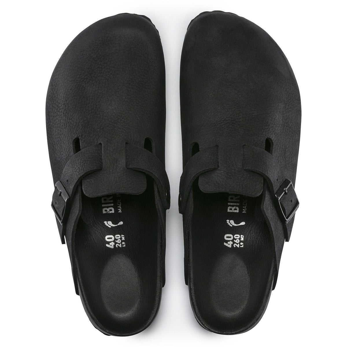 Boston Leather in Color Black | Birkenstock