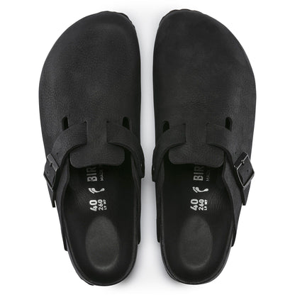 Boston Leather in Color Black | Birkenstock
