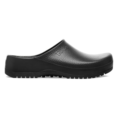 Super-Birki Shearling Polyurethane in Color Jet Black | Birkenstock