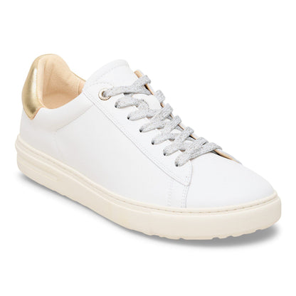 Bend Low Leather in Color White/Gold | Birkenstock
