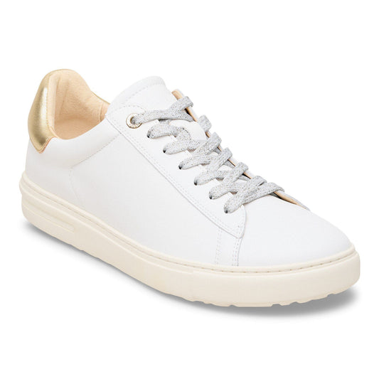 Bend Low Leather in Color White/Gold | Birkenstock