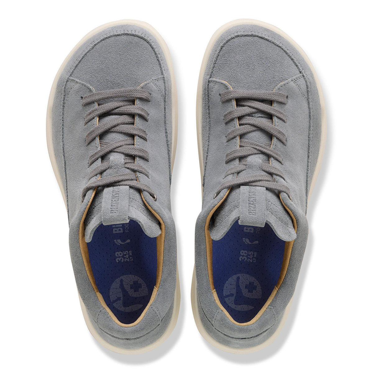 Melbourne Suede Leather in Color Basalt Gray | Birkenstock