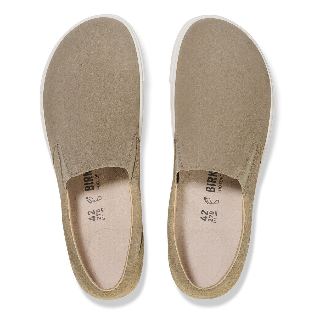 Oswego Suede Leather in Color Taupe | Birkenstock