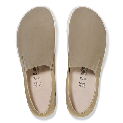 Oswego Suede Leather in Color Taupe | Birkenstock