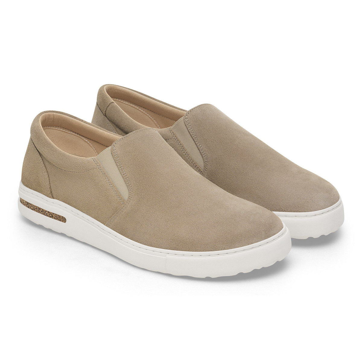 Oswego Suede Leather in Color Taupe | Birkenstock
