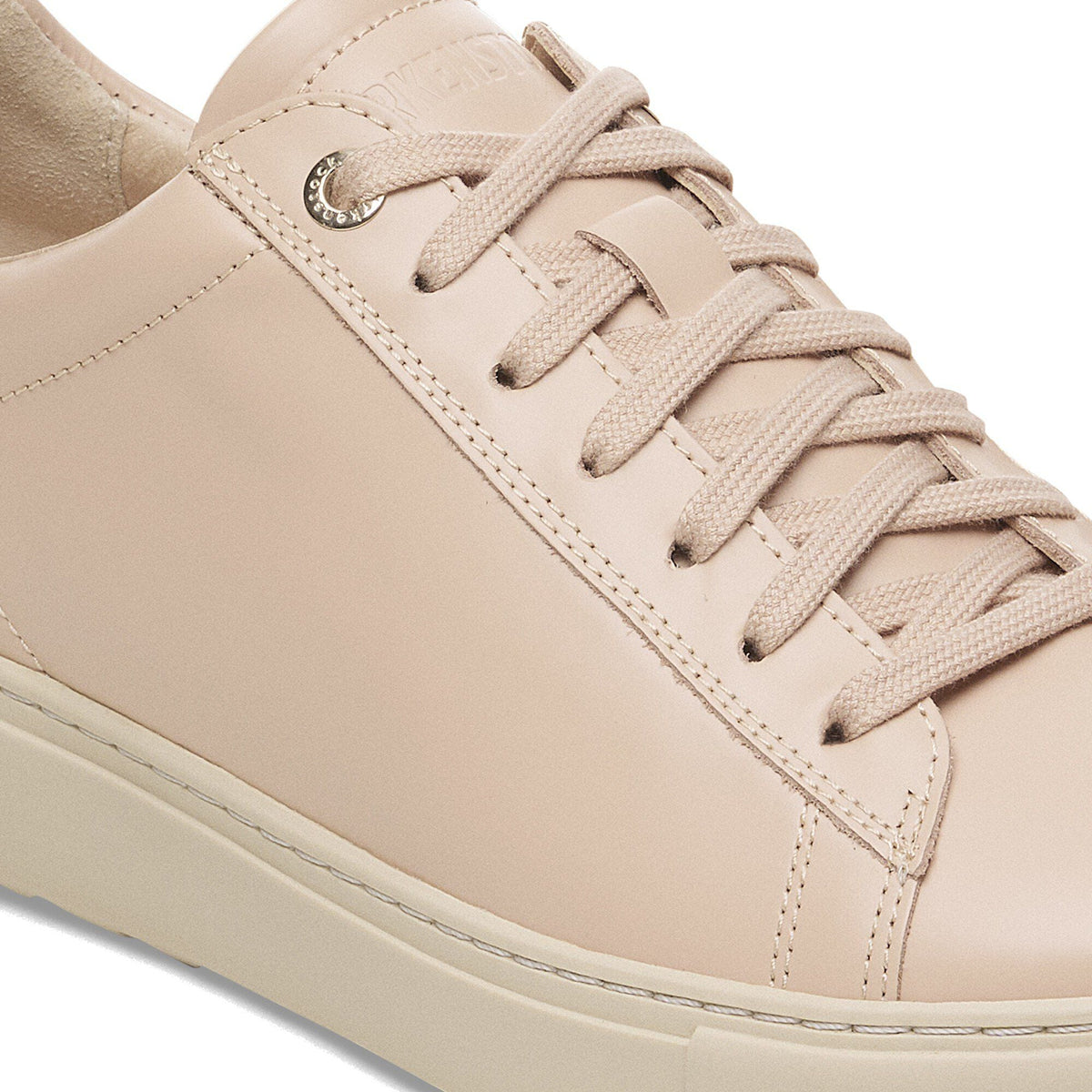 Bend Low Natural Leather Patent in Color New Beige | Birkenstock