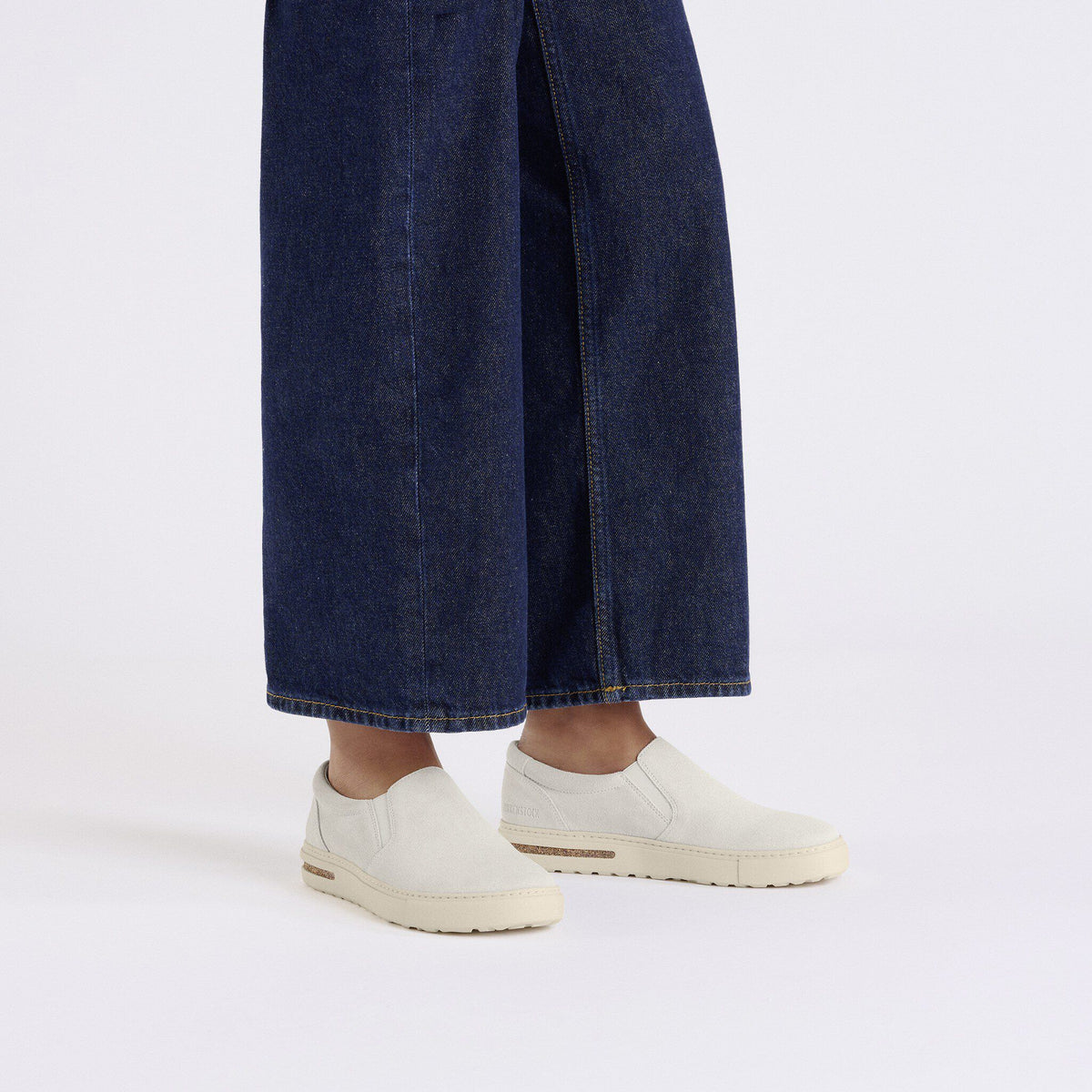 Oswego Suede Leather in Color Antique White | Birkenstock