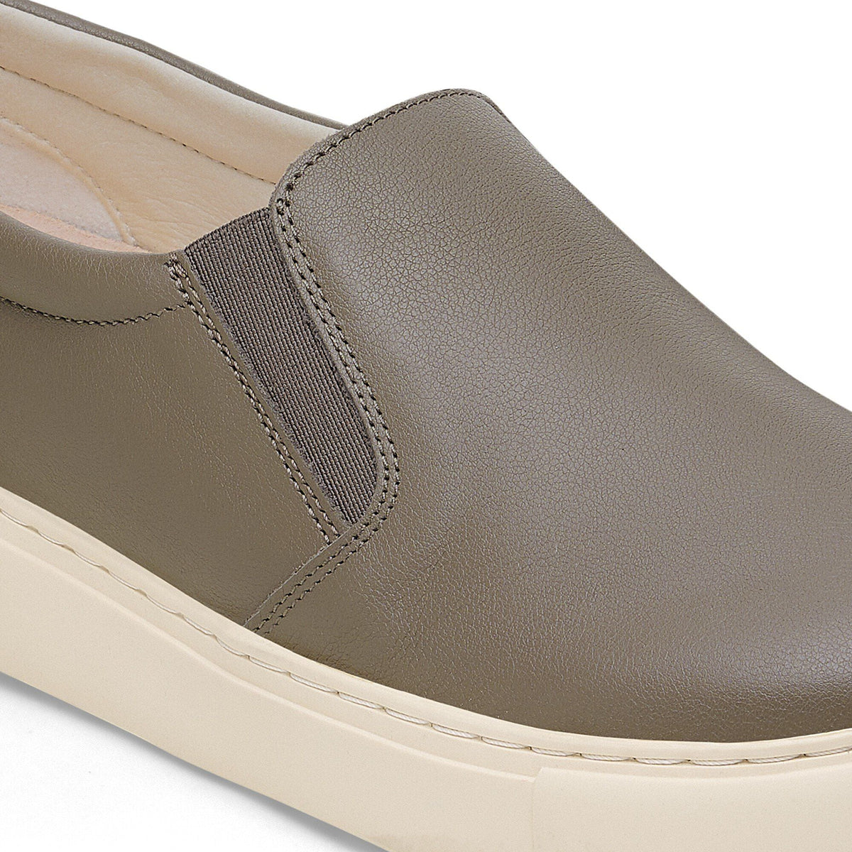 Oswego Mixed Leather in Color Concrete Gray | Birkenstock