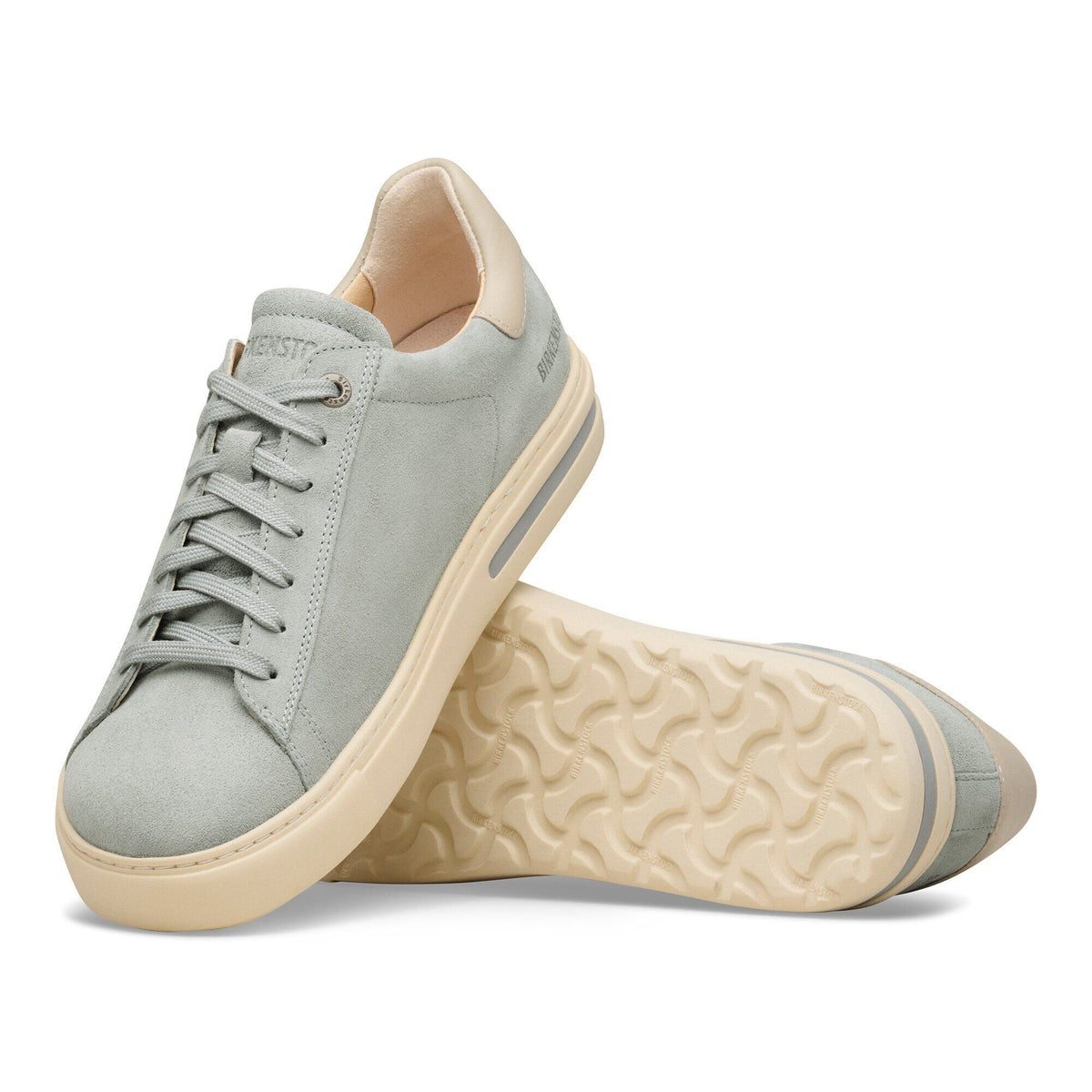 Bend Low Leather-Suede in Color Pure Sage/ Oyster | Birkenstock