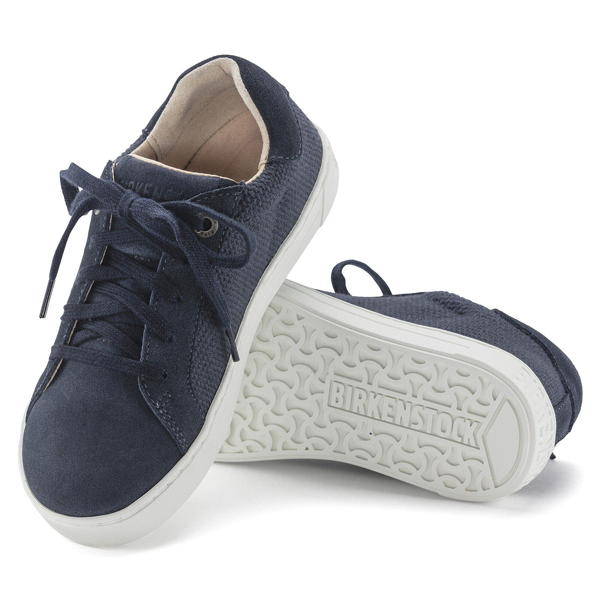 Porto Kids Suede Leather-Textile in Color Midnight Blue | Birkenstock