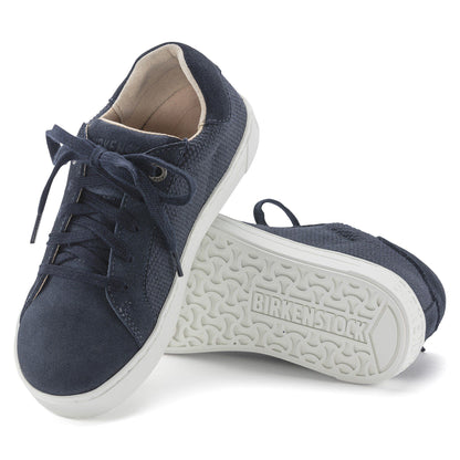 Porto Kids Suede Leather-Textile in Color Midnight Blue | Birkenstock