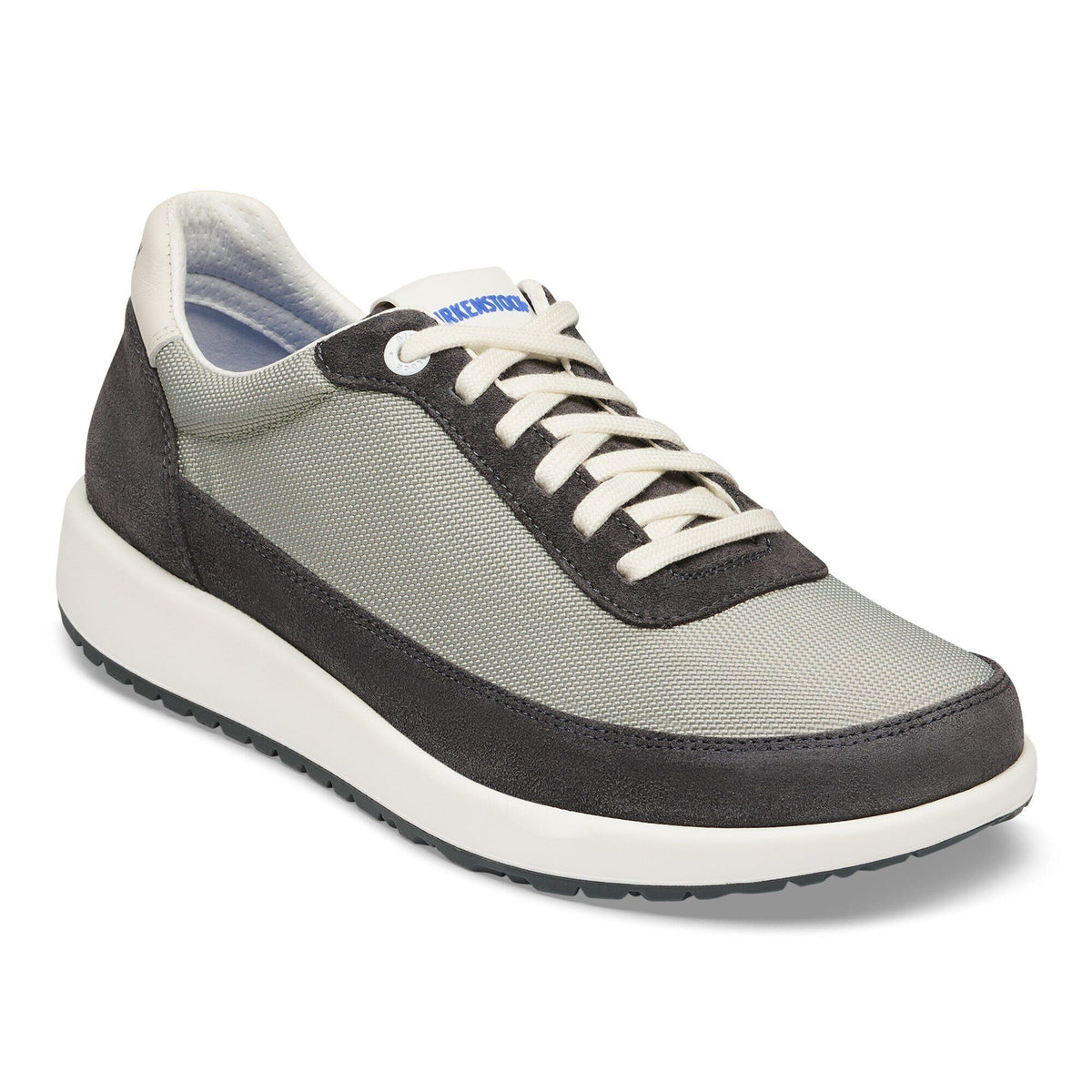 Honnef City Leather-Textile in Color Stone Coin/Charcoal | Birkenstock