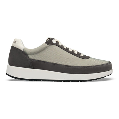 Honnef City Leather-Textile in Color Stone Coin/Charcoal | Birkenstock
