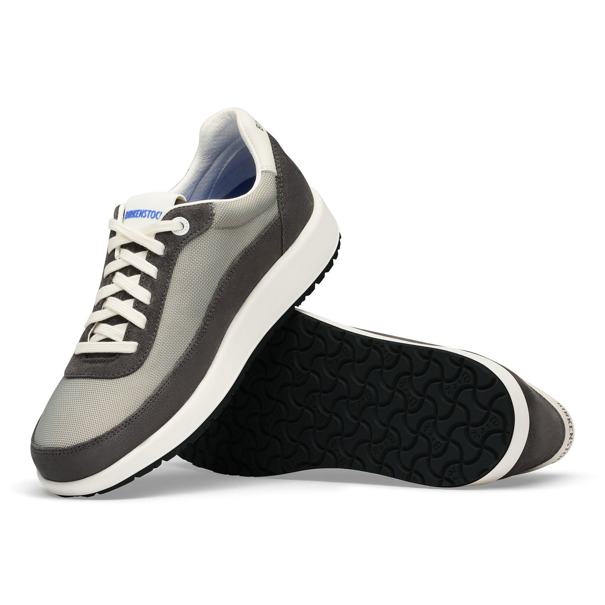 Honnef City Leather-Textile in Color Stone Coin/Charcoal | Birkenstock