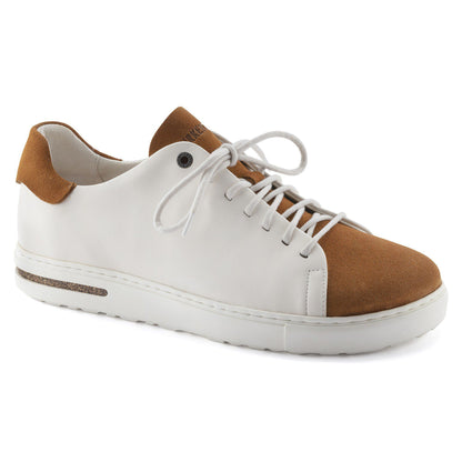Bend Low Decon Pop Natural Leather-Nubuck in Color Mink/Eggshell | Birkenstock