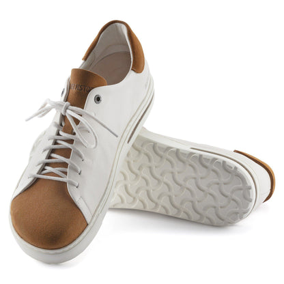 Bend Low Decon Pop Natural Leather-Nubuck in Color Mink/Eggshell | Birkenstock