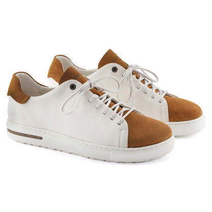 Bend Low Decon Pop Natural Leather-Nubuck in Color Mink/Eggshell | Birkenstock