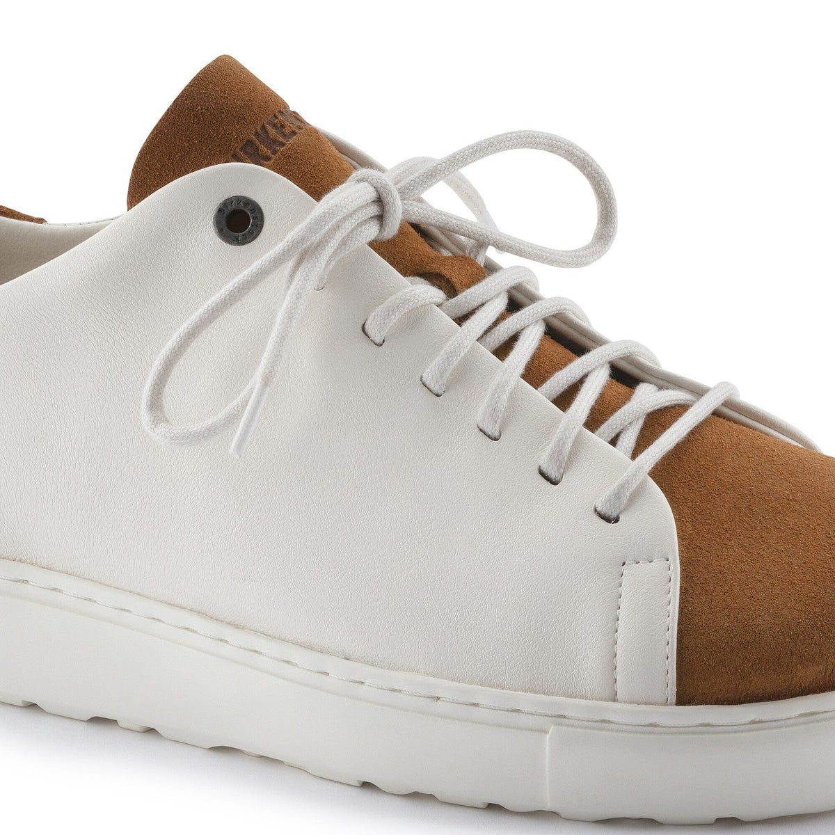 Bend Low Decon Pop Natural Leather-Nubuck in Color Mink/Eggshell | Birkenstock