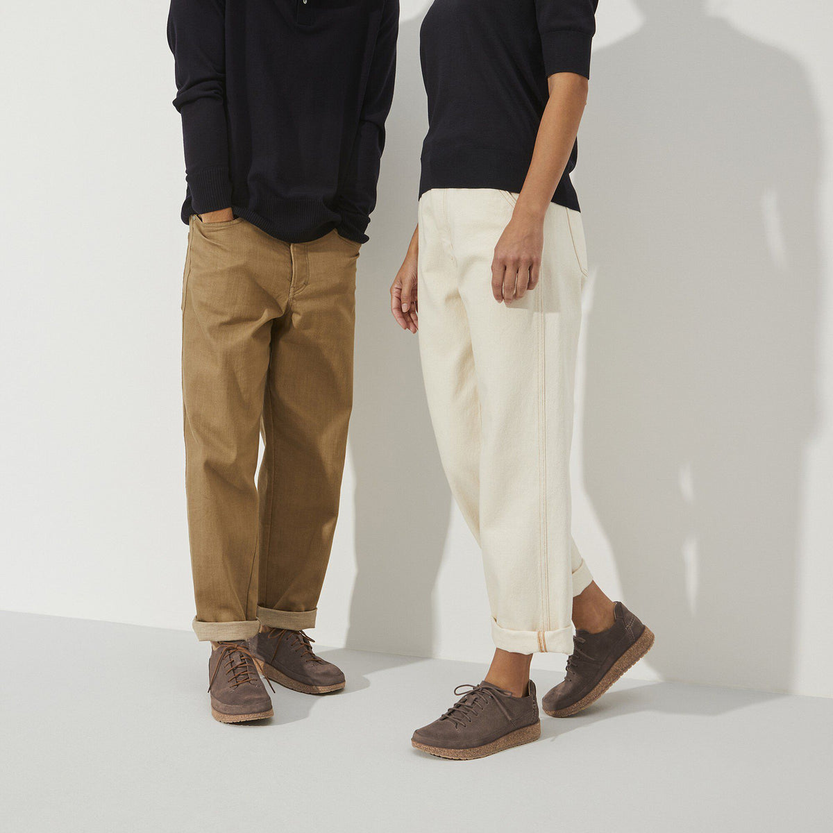 Honnef Light Suede Leather in Color Gray Taupe | Birkenstock