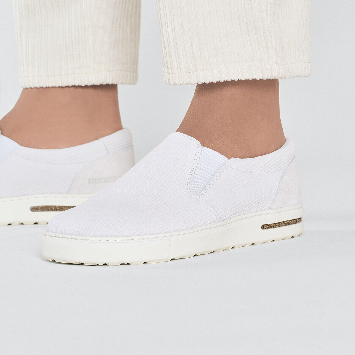 Oswego Suede Leather in Color Antique White | Birkenstock