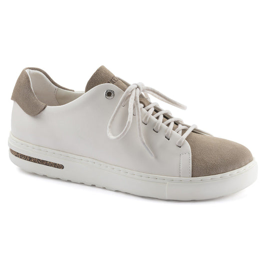 Bend Low Decon Pop Natural Leather-Nubuck in Color Taupe/Eggshell | Birkenstock