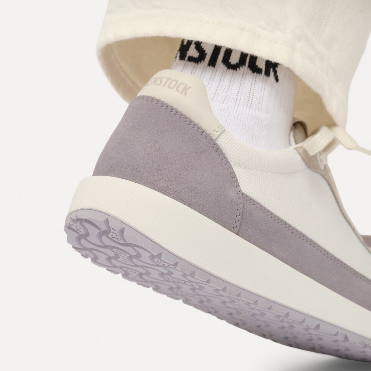 Honnef City Leather-Textile in Color Sandcastle/Lavender Sky | Birkenstock
