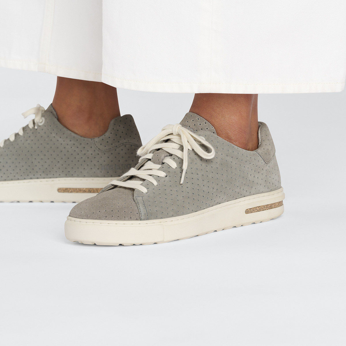 Bend Low Suede Embossed in Color Dotted Stone Coin | Birkenstock