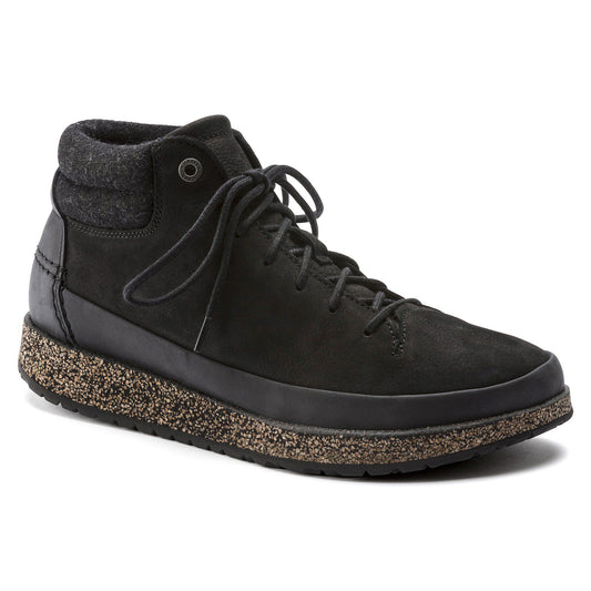 Honnef High Nubuck Leather in Color Black | Birkenstock