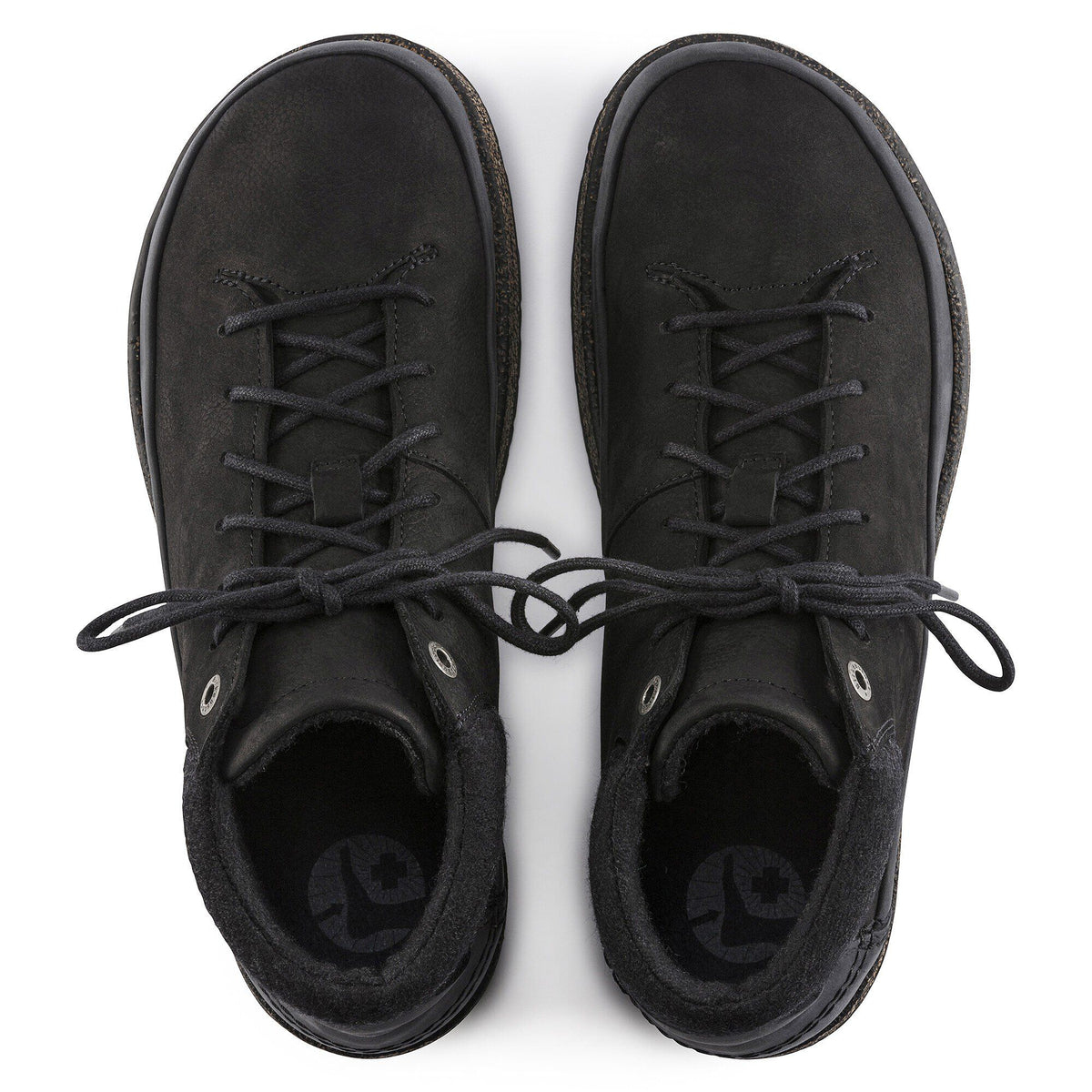Honnef High Nubuck Leather in Color Black | Birkenstock