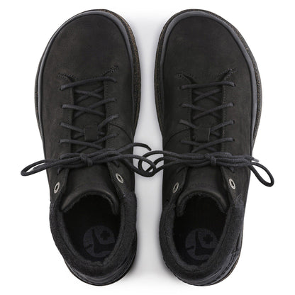 Honnef High Nubuck Leather in Color Black | Birkenstock