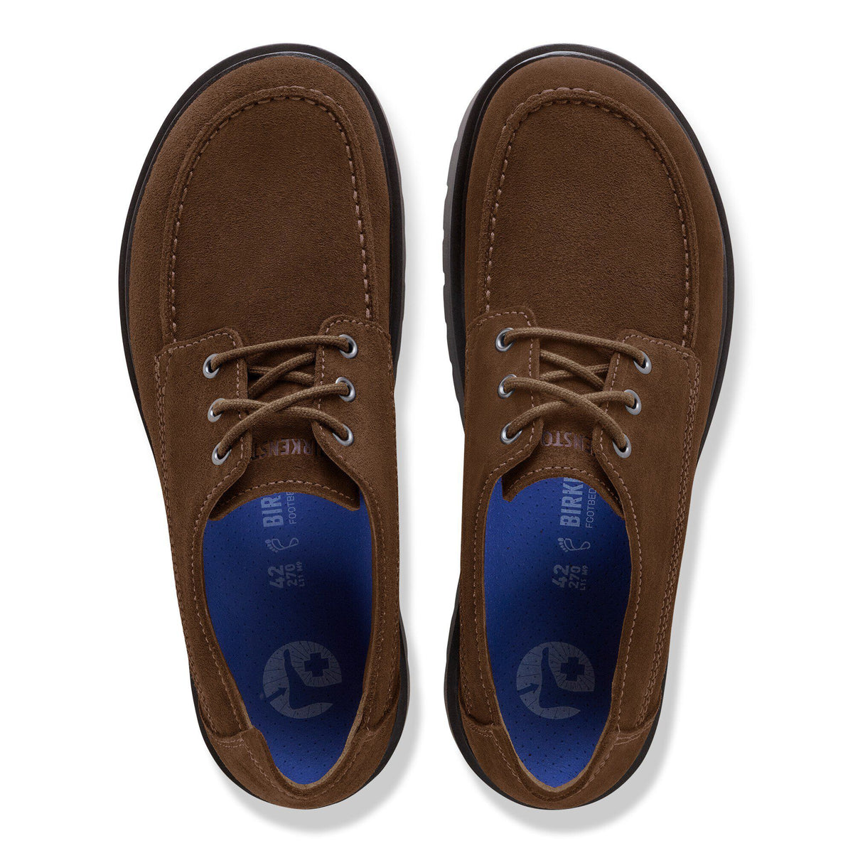 Highwood Moc Lace Suede Leather in Color Carafe | Birkenstock