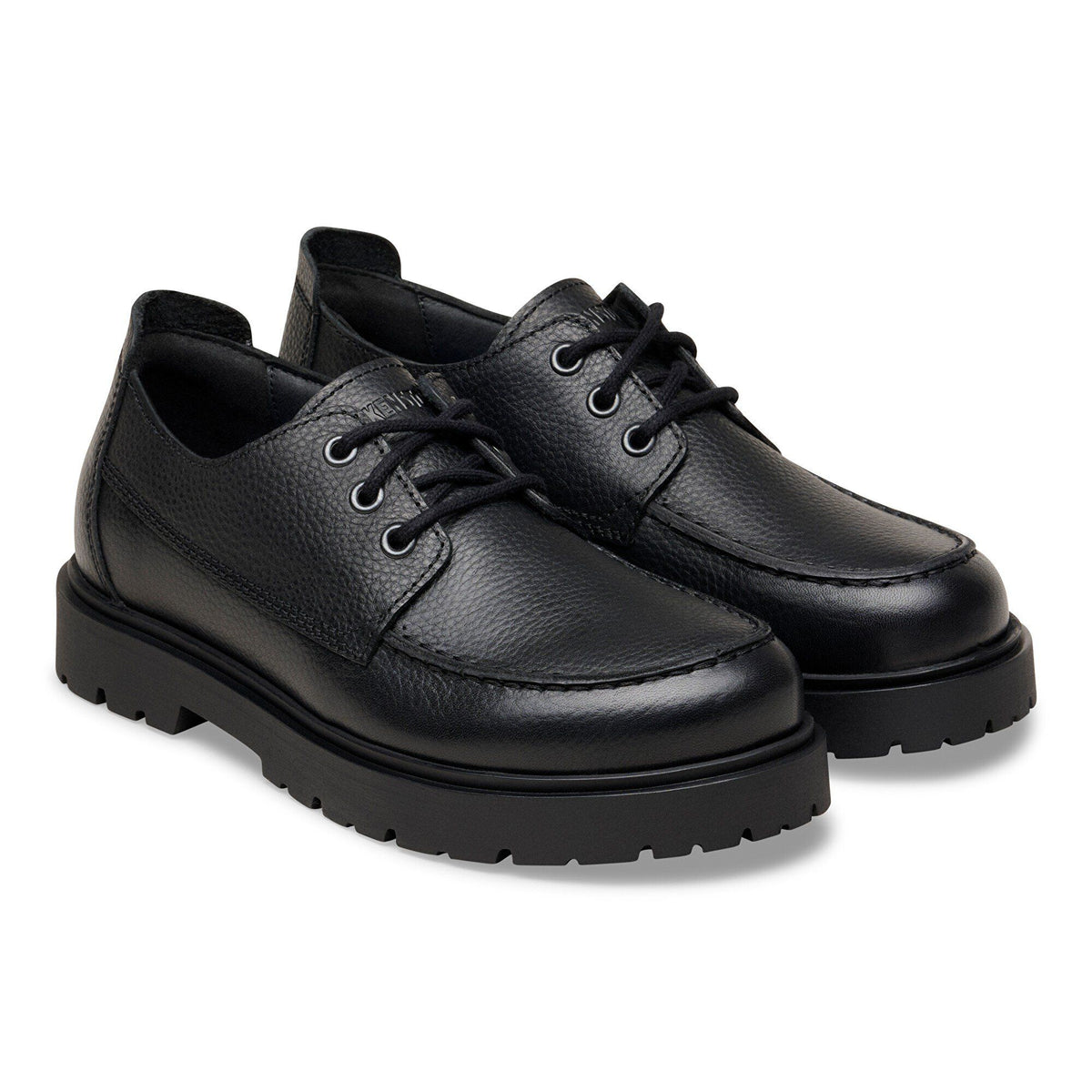 Highwood Moc Lace Leather in Color Black | Birkenstock