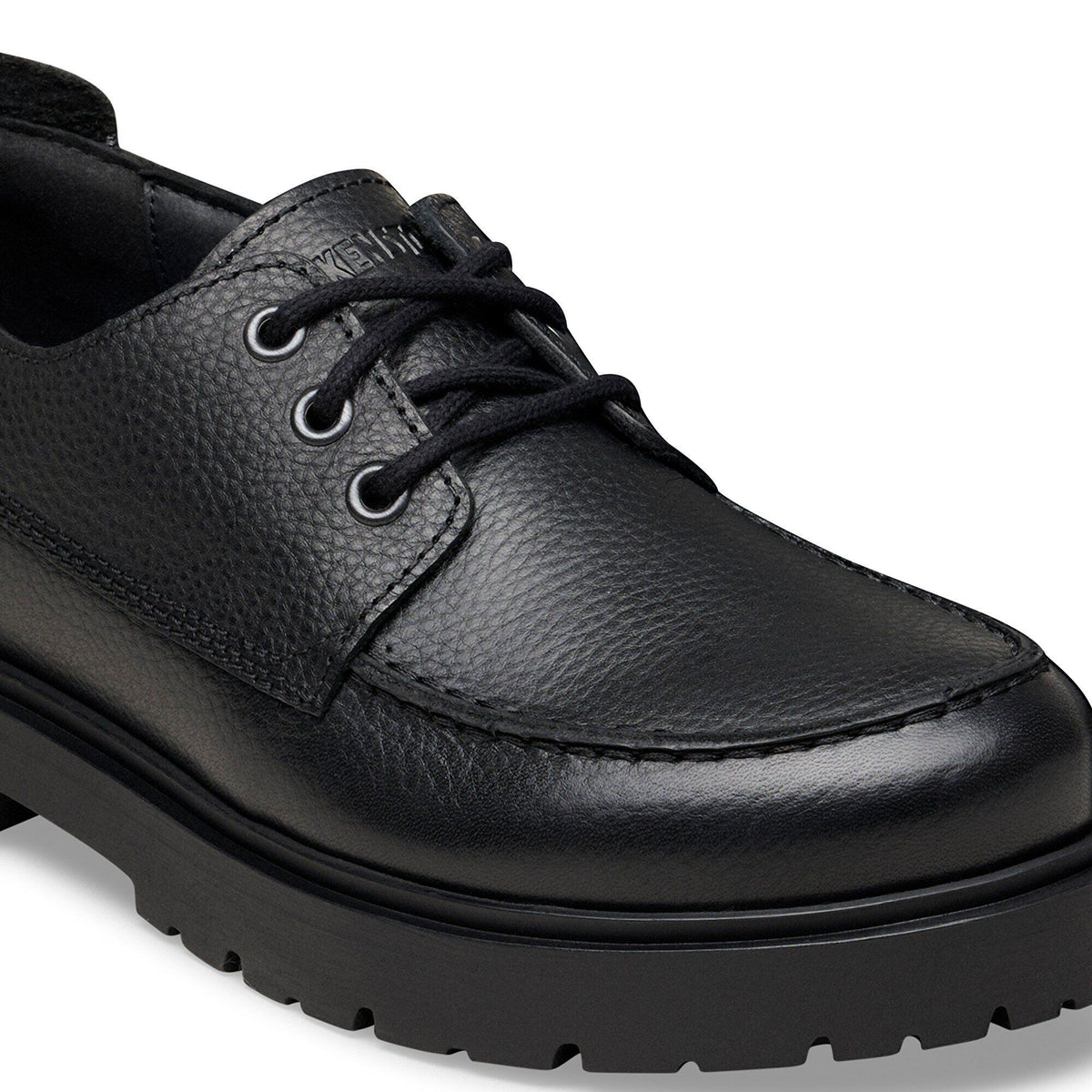 Highwood Moc Lace Leather in Color Black | Birkenstock