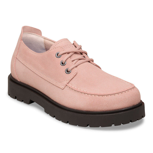 Highwood Moc Lace Suede Leather in Color Pink Clay | Birkenstock