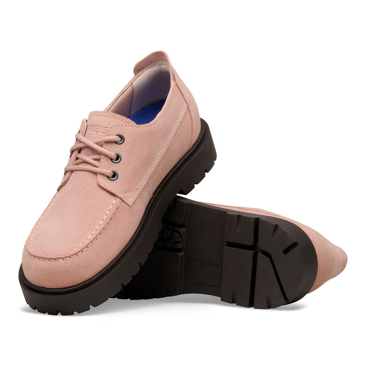 Highwood Moc Lace Suede Leather in Color Pink Clay | Birkenstock