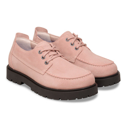 Highwood Moc Lace Suede Leather in Color Pink Clay | Birkenstock