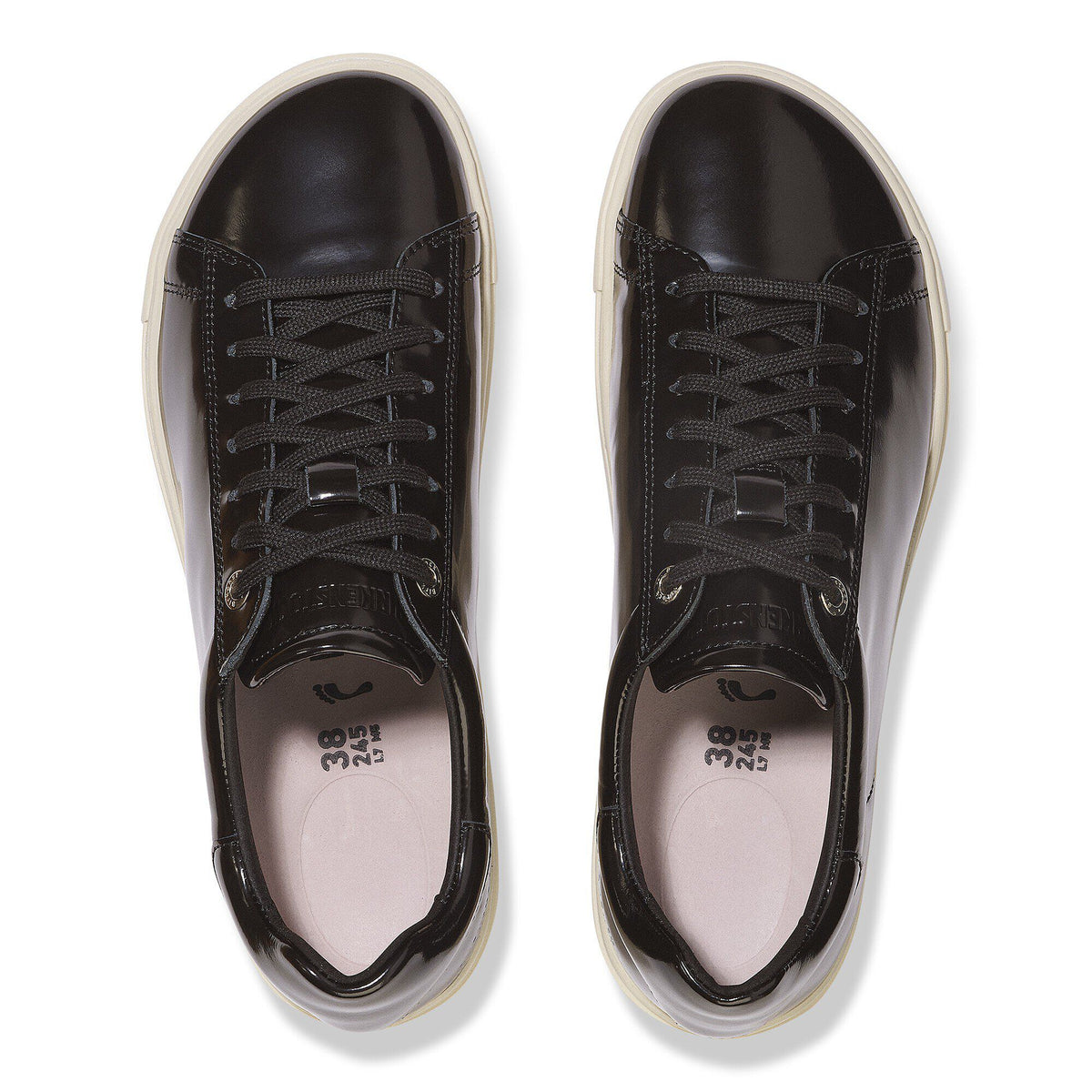 Bend Low Natural Leather Patent in Color Black | Birkenstock