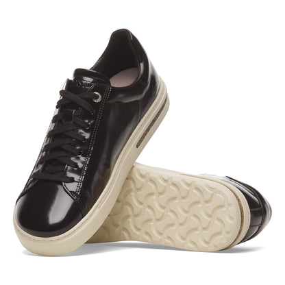 Bend Low Natural Leather Patent in Color Black | Birkenstock