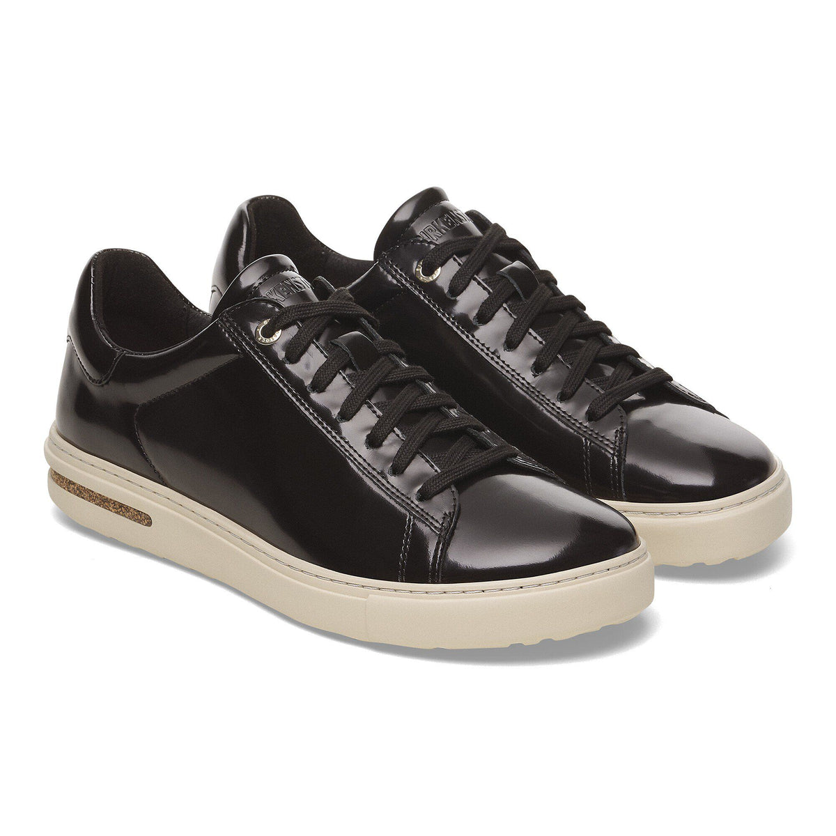 Bend Low Natural Leather Patent in Color Black | Birkenstock