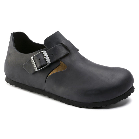 London Oiled Leather in Color Black | Birkenstock
