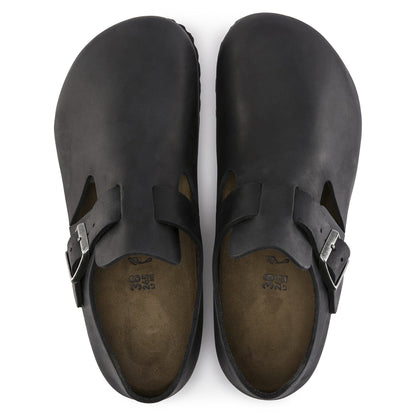 London Oiled Leather in Color Black | Birkenstock