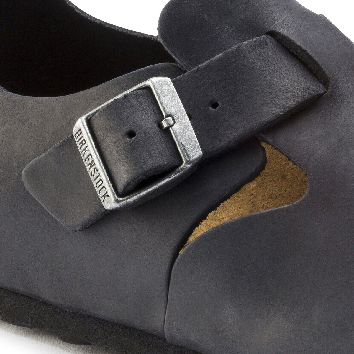London Oiled Leather in Color Black | Birkenstock