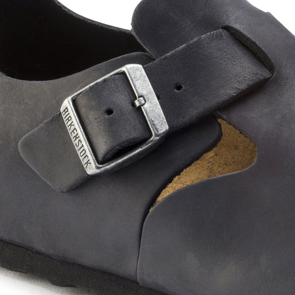 London Oiled Leather in Color Black | Birkenstock