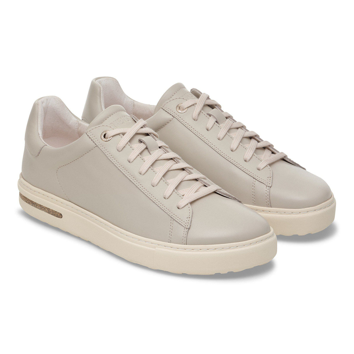 Bend Low Natural Leather Patent in Color Oyster | Birkenstock