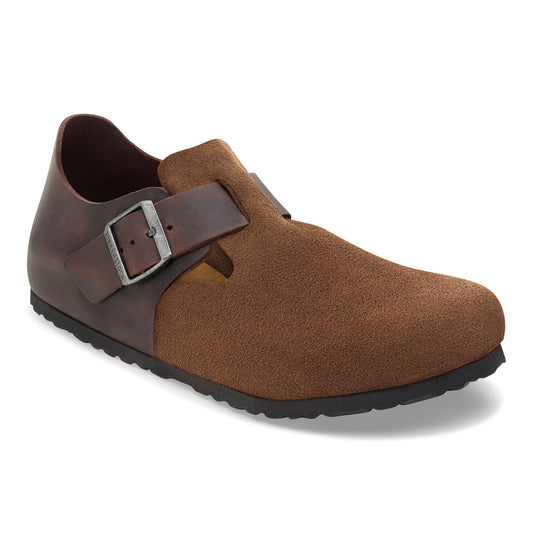 London Mixed Leather in Color Dark Tea | Birkenstock