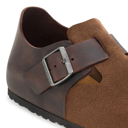 London Mixed Leather in Color Dark Tea | Birkenstock