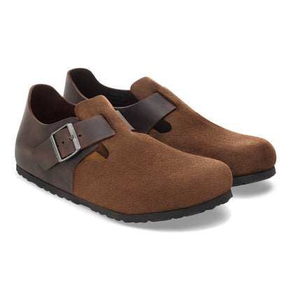 London Mixed Leather in Color Dark Tea | Birkenstock