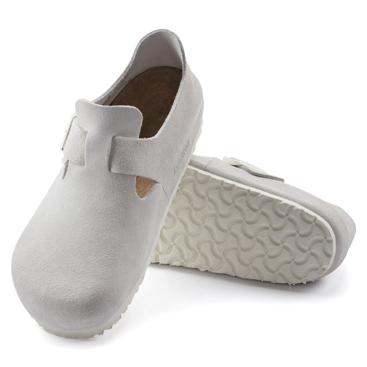 London Suede Leather in Color Antique White | Birkenstock