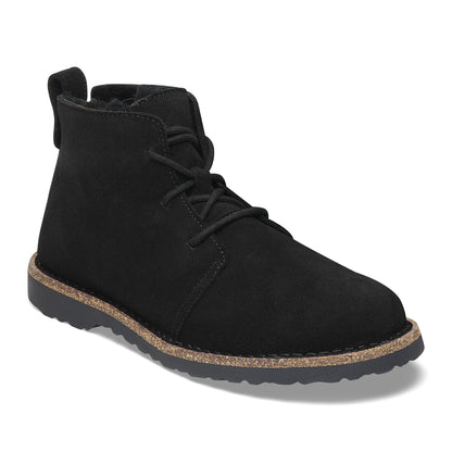 Uppsala Mid Shearling Suede Leather in Color Black | Birkenstock