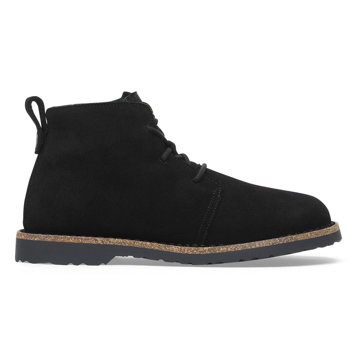 Uppsala Mid Shearling Suede Leather in Color Black | Birkenstock
